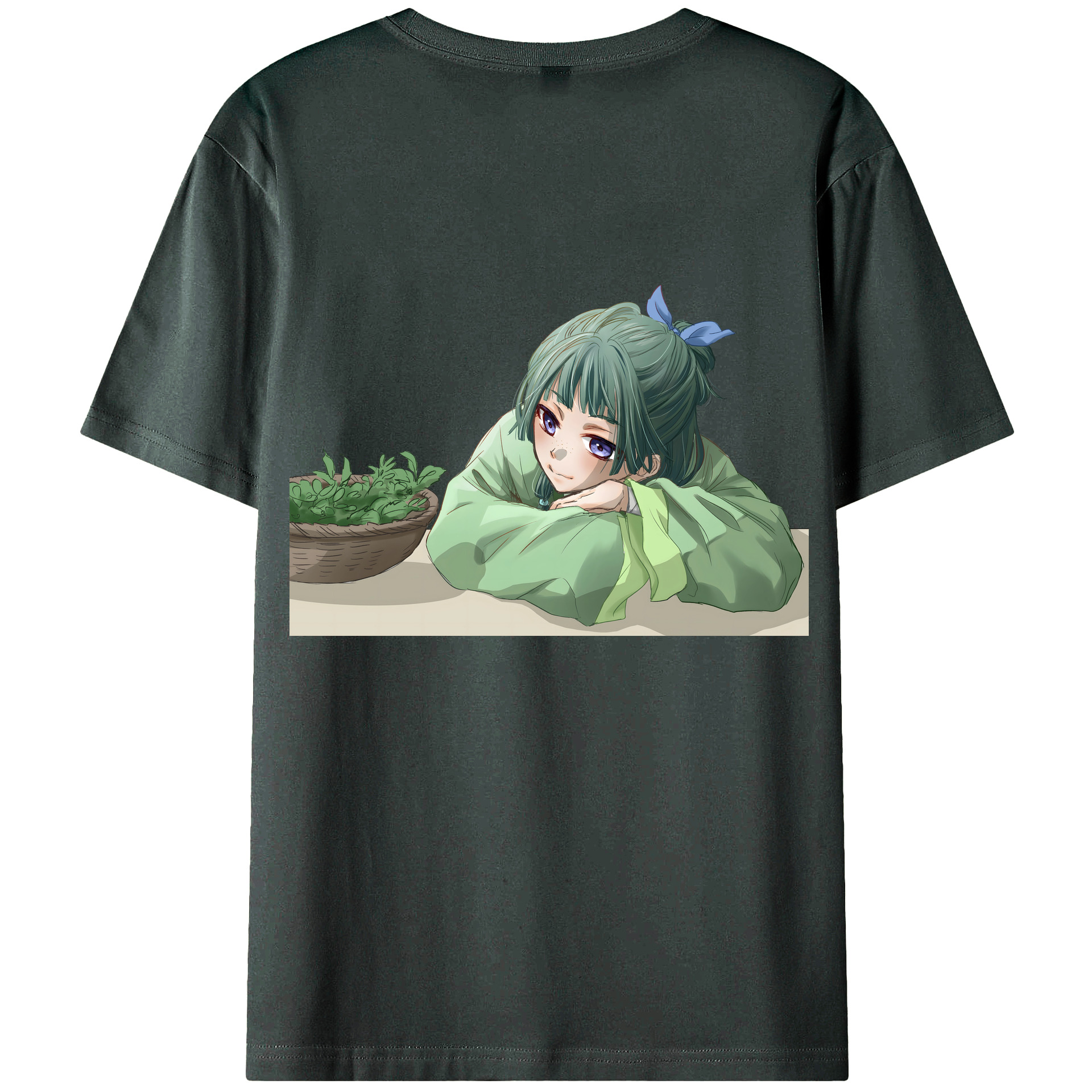 （画像用） 薬屋のひとりごと The Apothecary Diaries 綿100％ メンズ半袖Tシャツ（バックプリント） 通気性